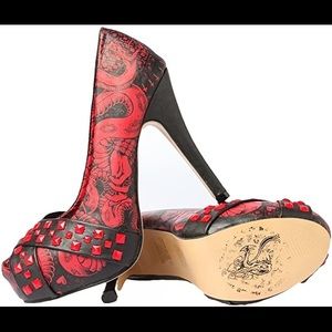 Iron Fist Adam And Evil Platform Heels Sz. 9 🖤❤️